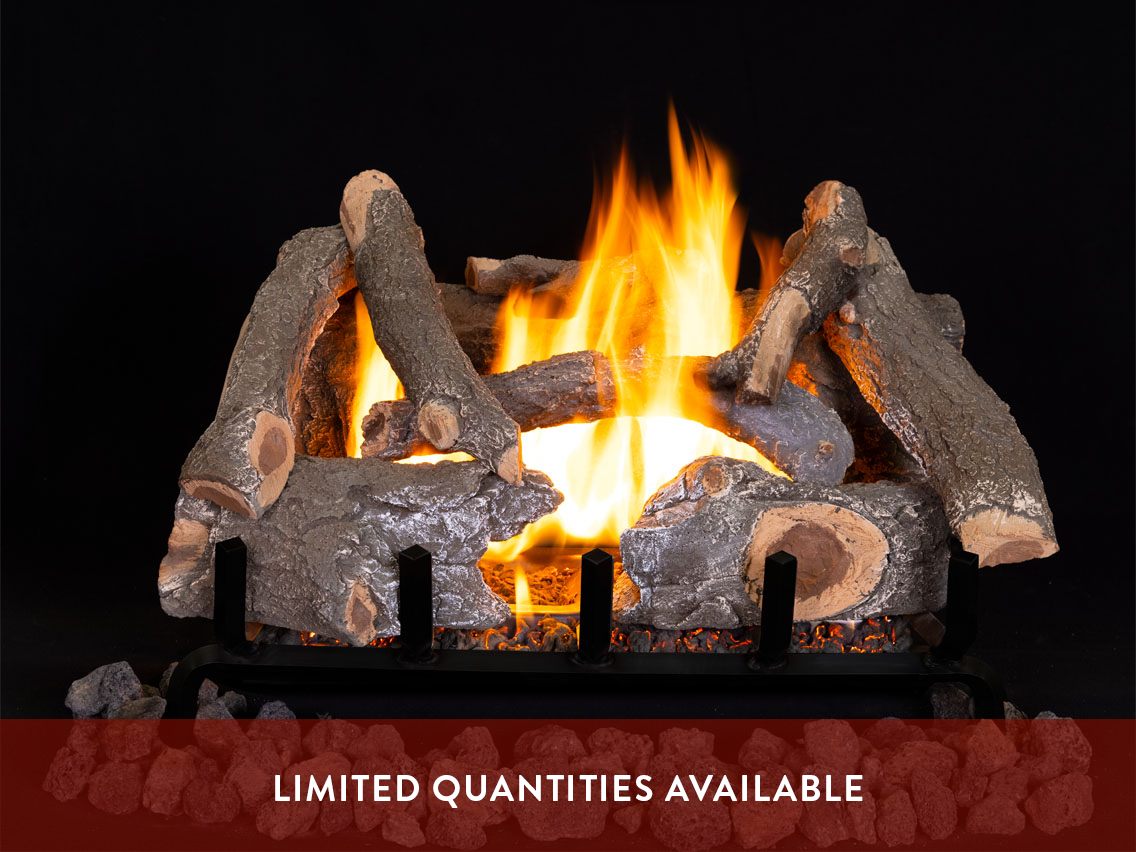 Ozark Charred Oak Outdoor Logs